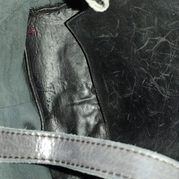 Able Black Leather Tote Bag Backpack Purse - Picture 8 of 9